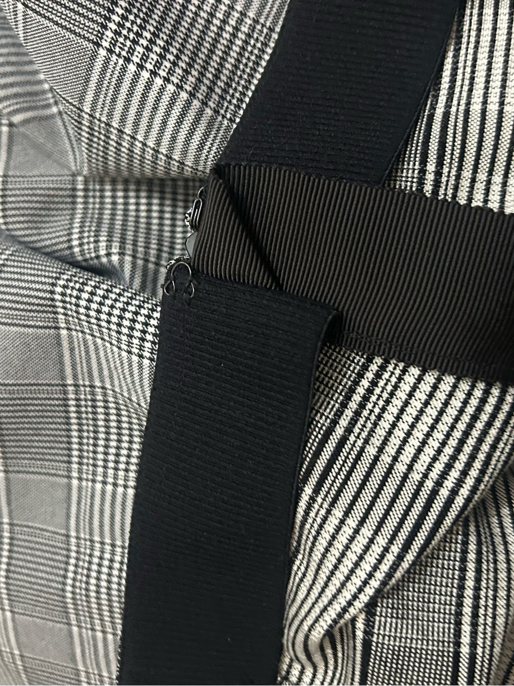 Rag & Bone black and white plaid elastic waistband trousers - Picture 5 of 6